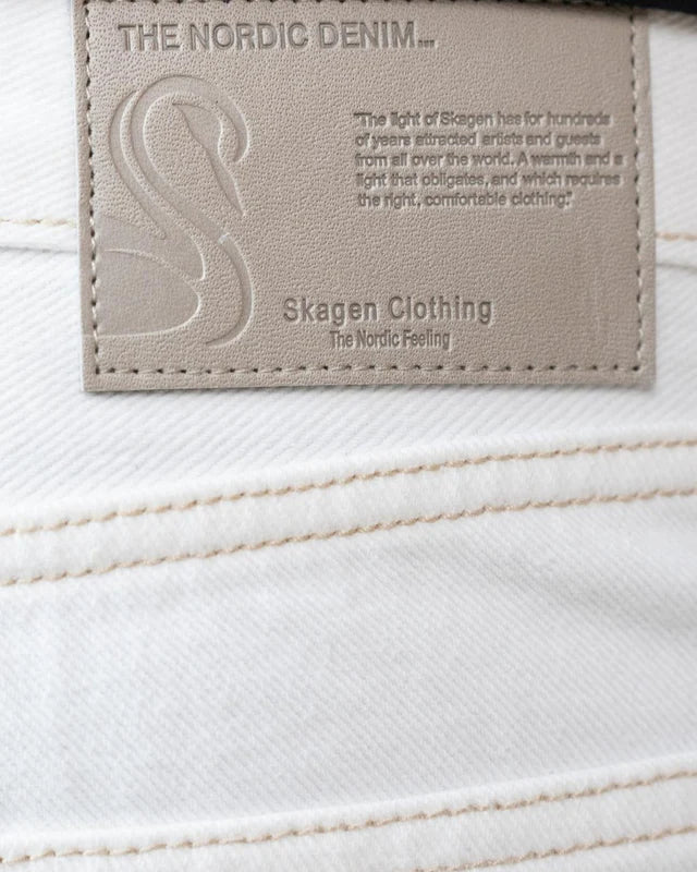 Baggy denim jeans white